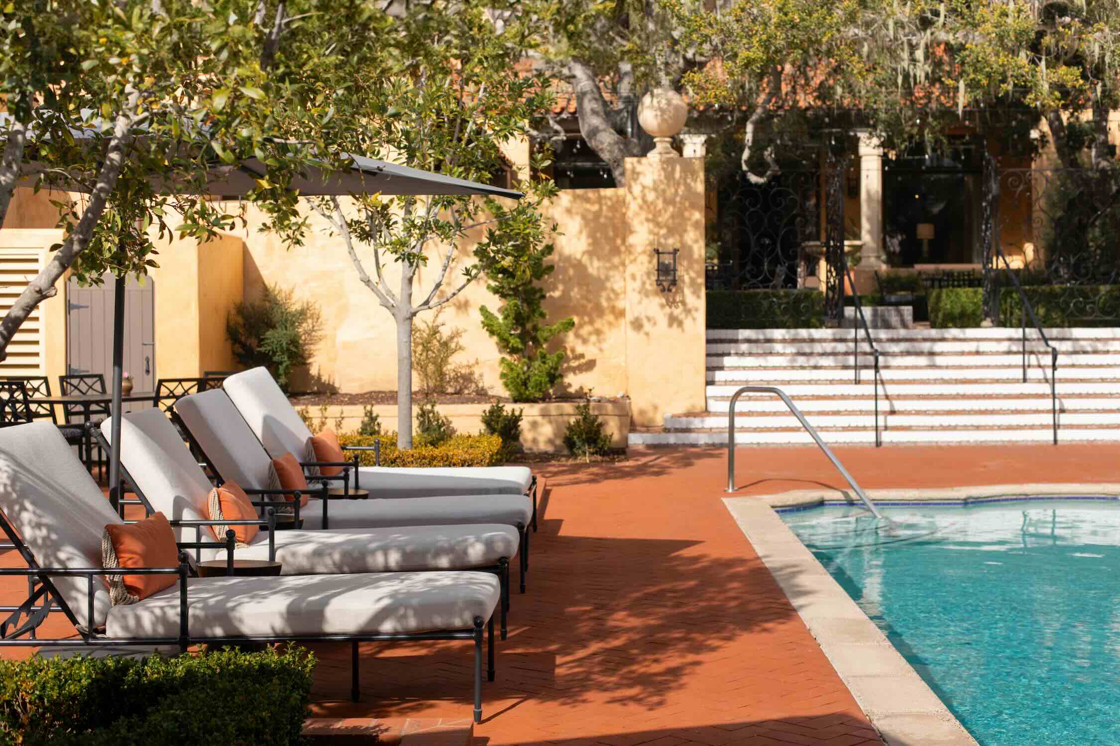 Casa Palmero's swimming pool invites lounging. Photo by Taylor Mahon/Casa Palmero