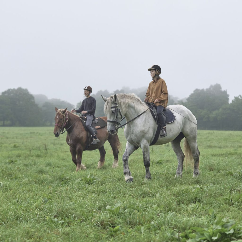 Horseback riding at Azuma Farm Koiwai