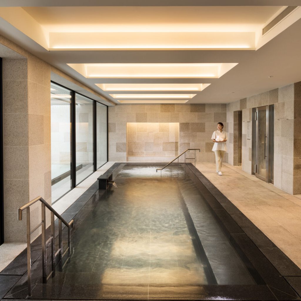 The onsen at Halekulani Okinawa