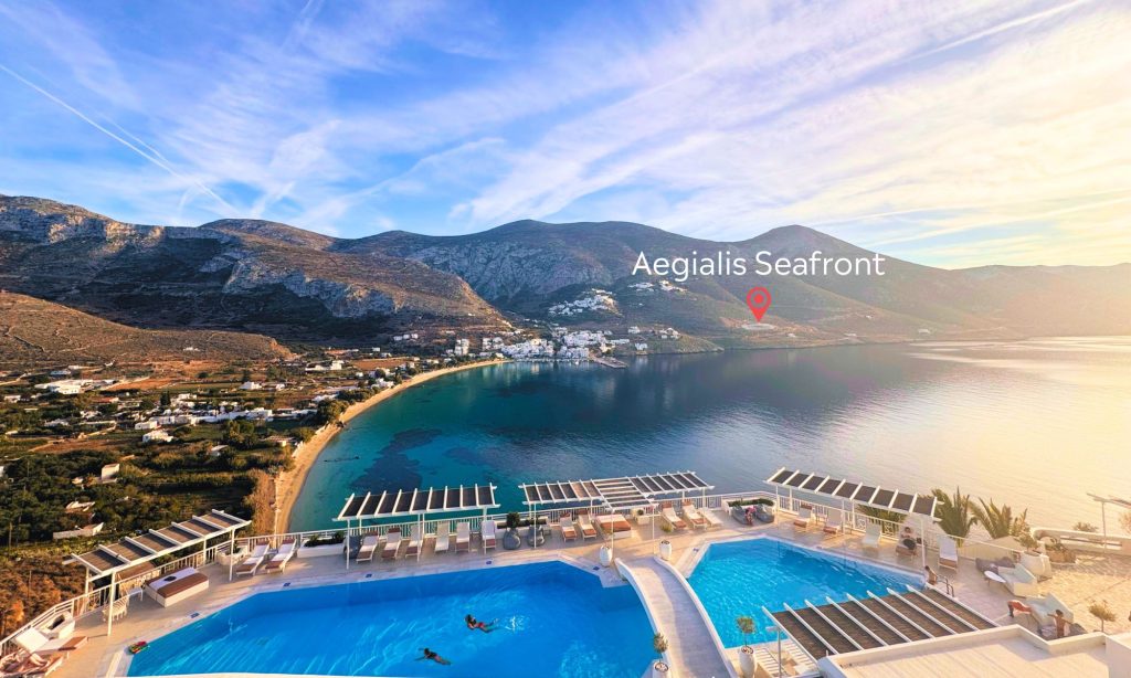 Aegialis Seafront Residences Location, Amorgos Island, Greece