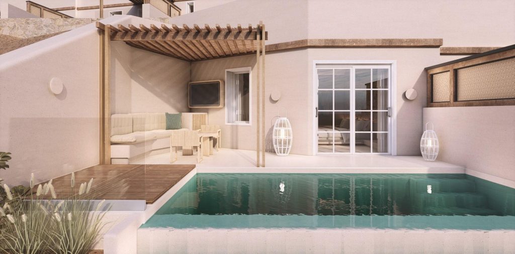 Aegialis Seafront Residence Terrace & Splash Pool