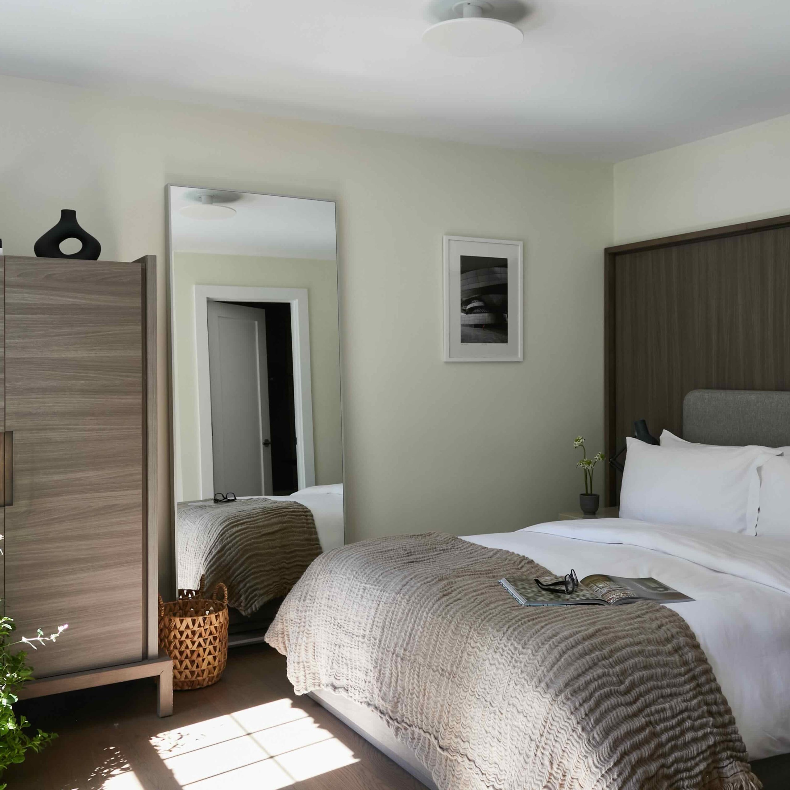 Bedrooms feature Frette Linens, robes, and slippers